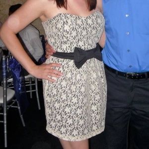 Lace Strapless Dress